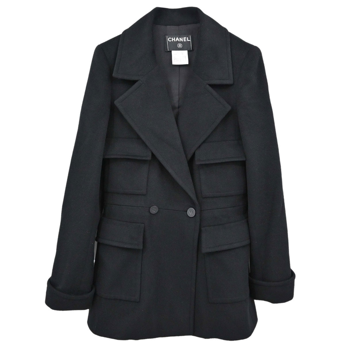 Chanel 2001 Cashmere Double-Breasted Jacket #34