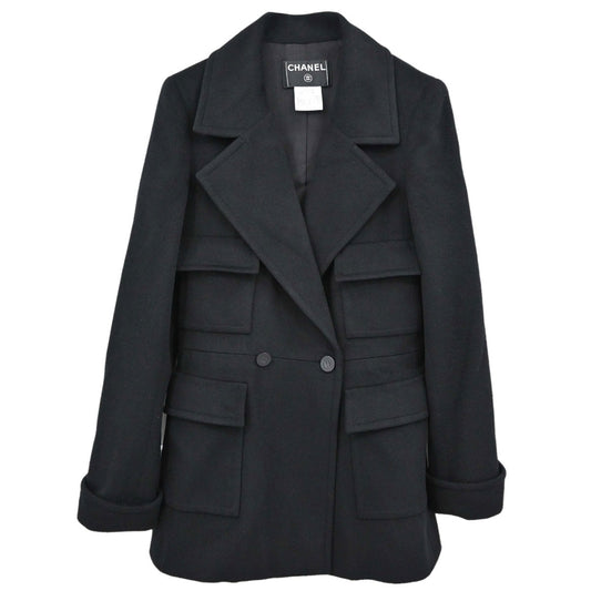 Chanel 2001 Cashmere Double-Breasted Jacket #34