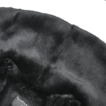 Chanel 2001 Rabbit Fur Trim Tweed A-Line Long Coat #38