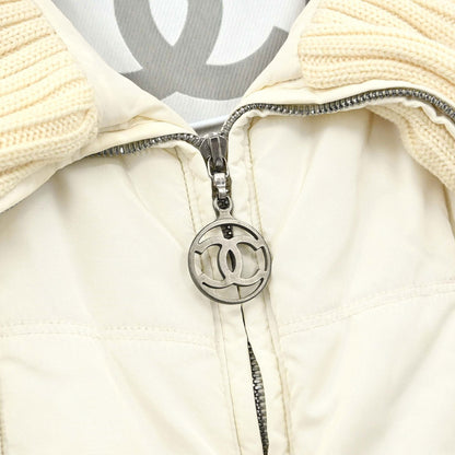 Chanel 2000 Sport Line Zip Up Coat White #40