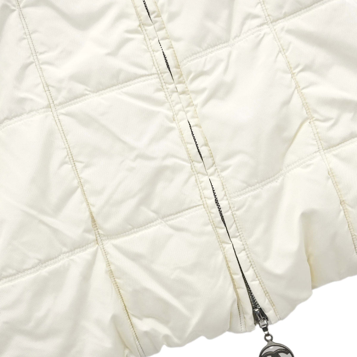 Chanel 2000 Sport Line Zip Up Coat White #40