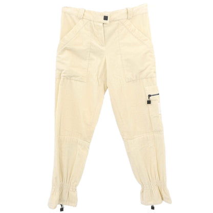 Chanel Sport Line Long Pants Corduroy Ivory #38