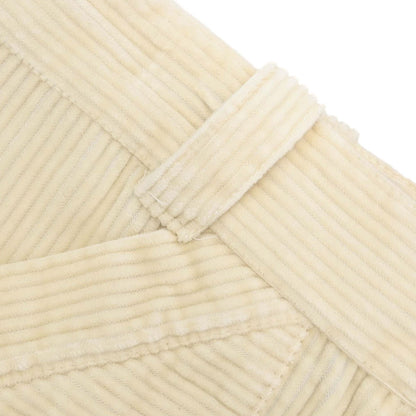 Chanel Sport Line Long Pants Corduroy Ivory #38