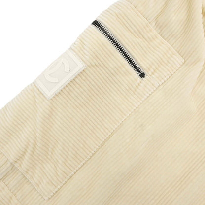 Chanel Sport Line Long Pants Corduroy Ivory #38