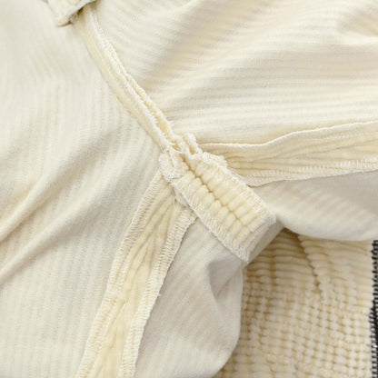 Chanel Sport Line Long Pants Corduroy Ivory #38