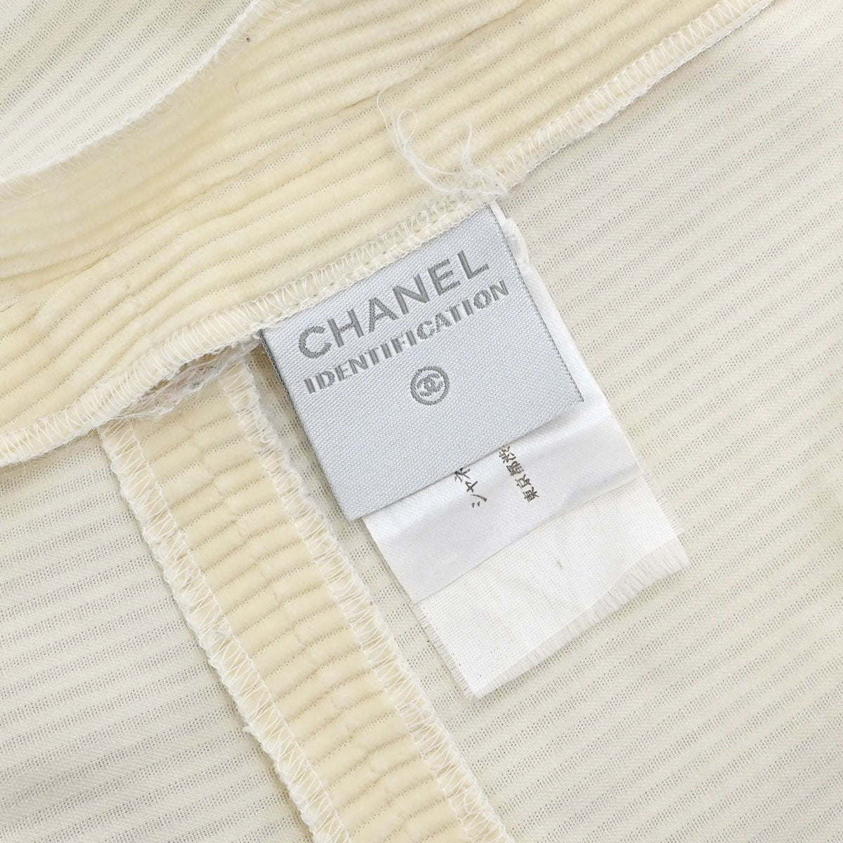 Chanel Sport Line Long Pants Corduroy Ivory #38