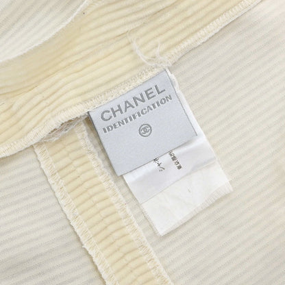Chanel Sport Line Long Pants Corduroy Ivory #38