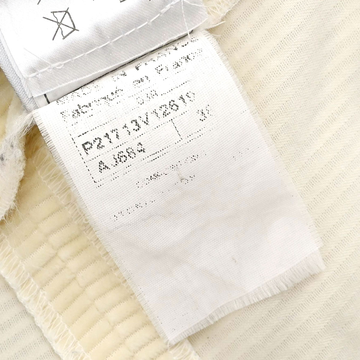 Chanel Sport Line Long Pants Corduroy Ivory #38
