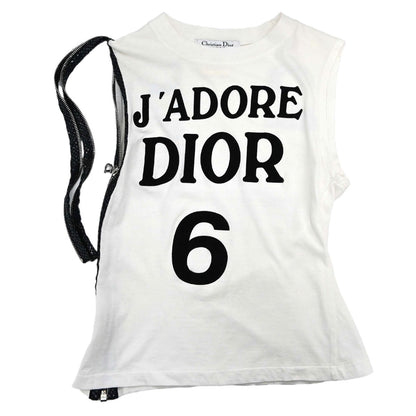 Christian Dior 2001 John Galliano J'ADORE DIOR Zipper Tank Top #36