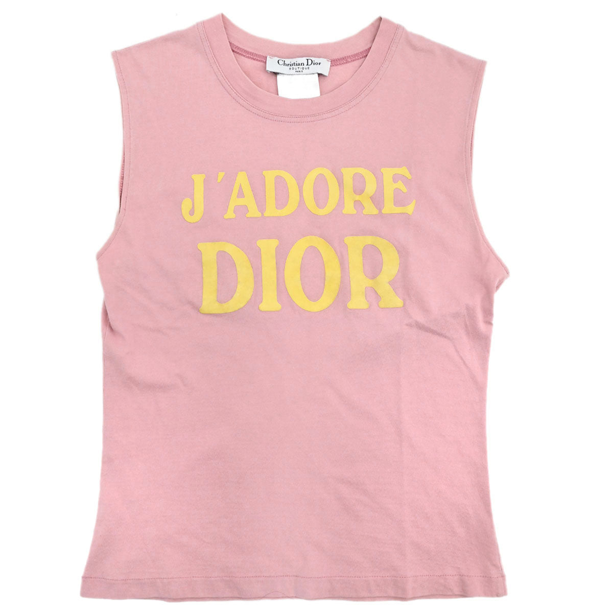 Christian Dior 2002 Tank Top Logo Print Pink #40