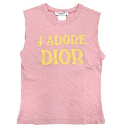 Christian Dior 2002 Tank Top Logo Print Pink #40