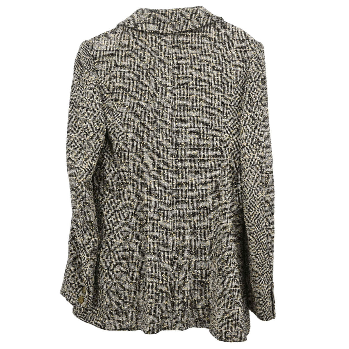 Chanel 1997 Single Breasted Tweed Jacket Brown #38