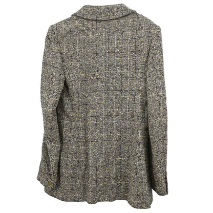 Chanel 1997 Single Breasted Tweed Jacket Brown #38