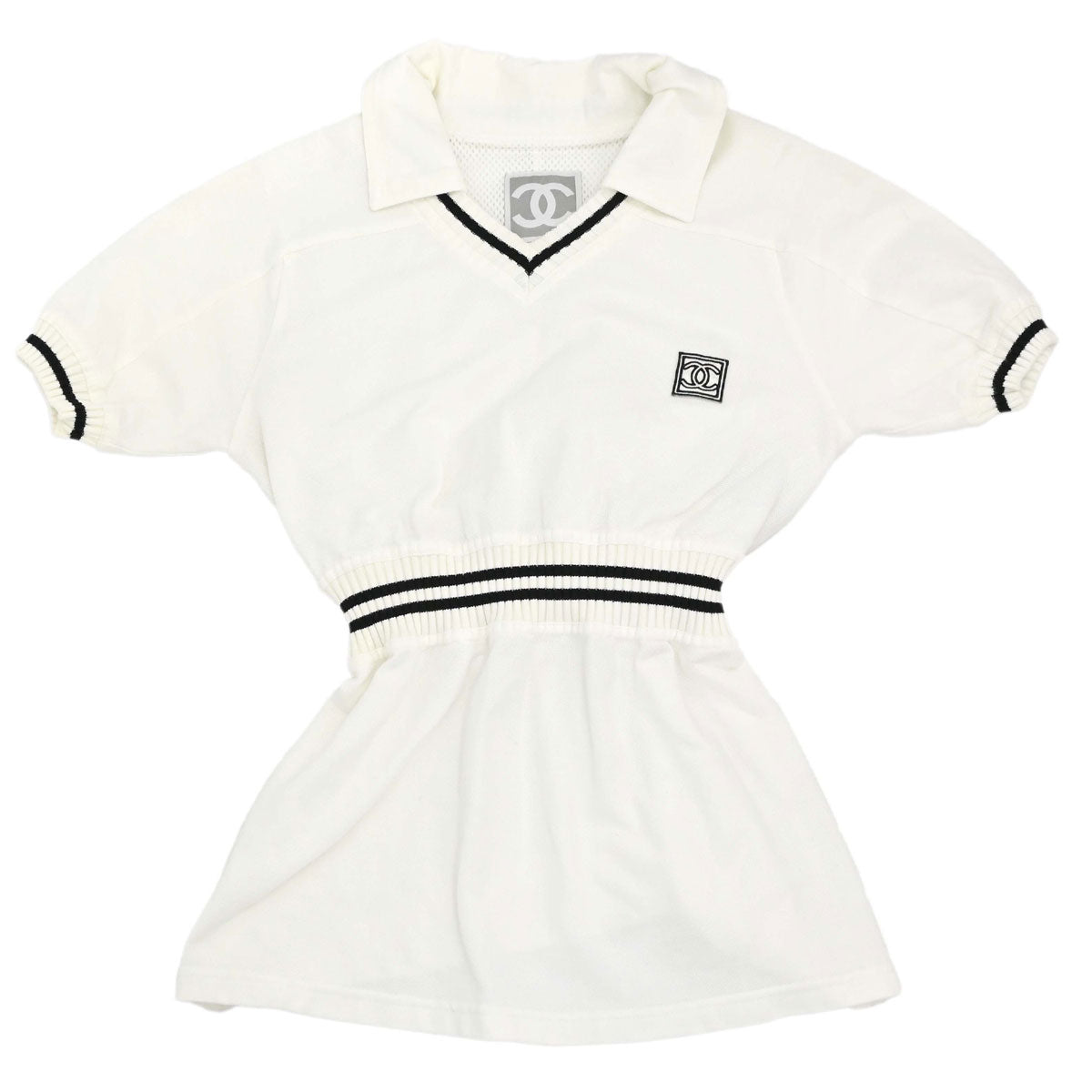 Chanel 2004 Sport Line Short Sleeve Top White #34