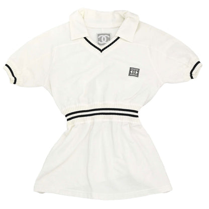 Chanel 2004 Sport Line Short Sleeve Top White #34