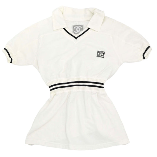 Chanel 2004 Sport Line Short Sleeve Top White #34