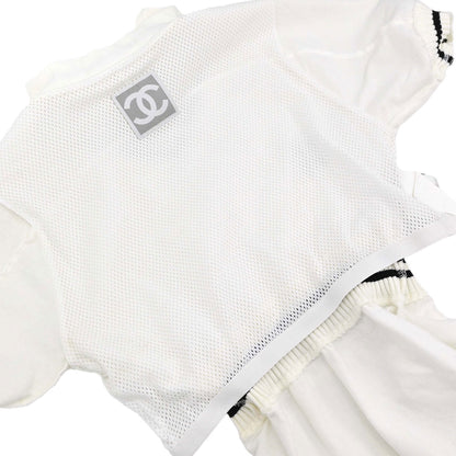 Chanel 2004 Sport Line Short Sleeve Top White #34