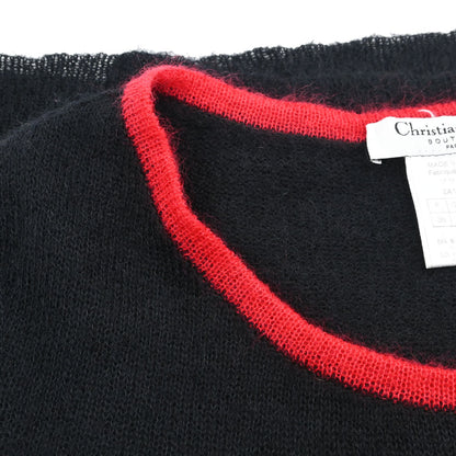 Christian Dior 2002 Short Sleeve Knit Top Black #38