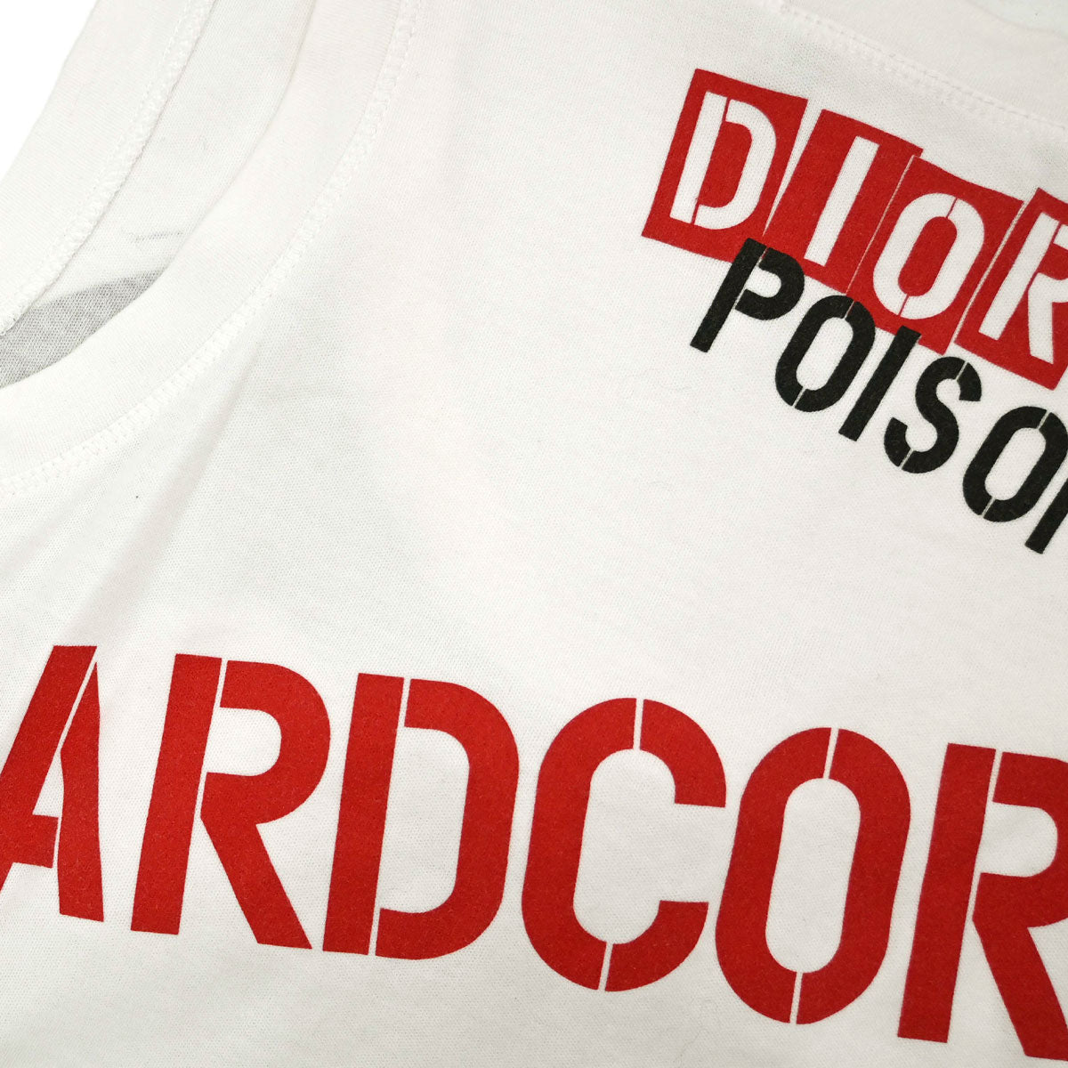 Christian Dior 2004 Hardcore Sleeveless Tank Top White #40