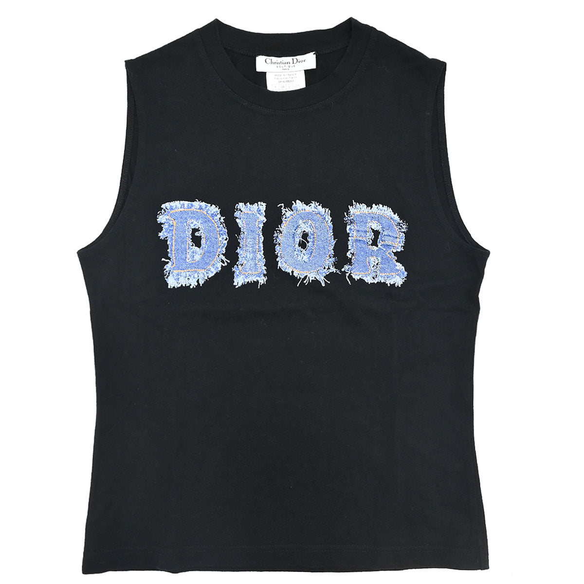 Christian Dior 2003 Sleeveless Tank Top Black #42