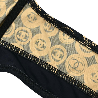 Chanel 2003 Swimwear Swimsuit Beige Black #40