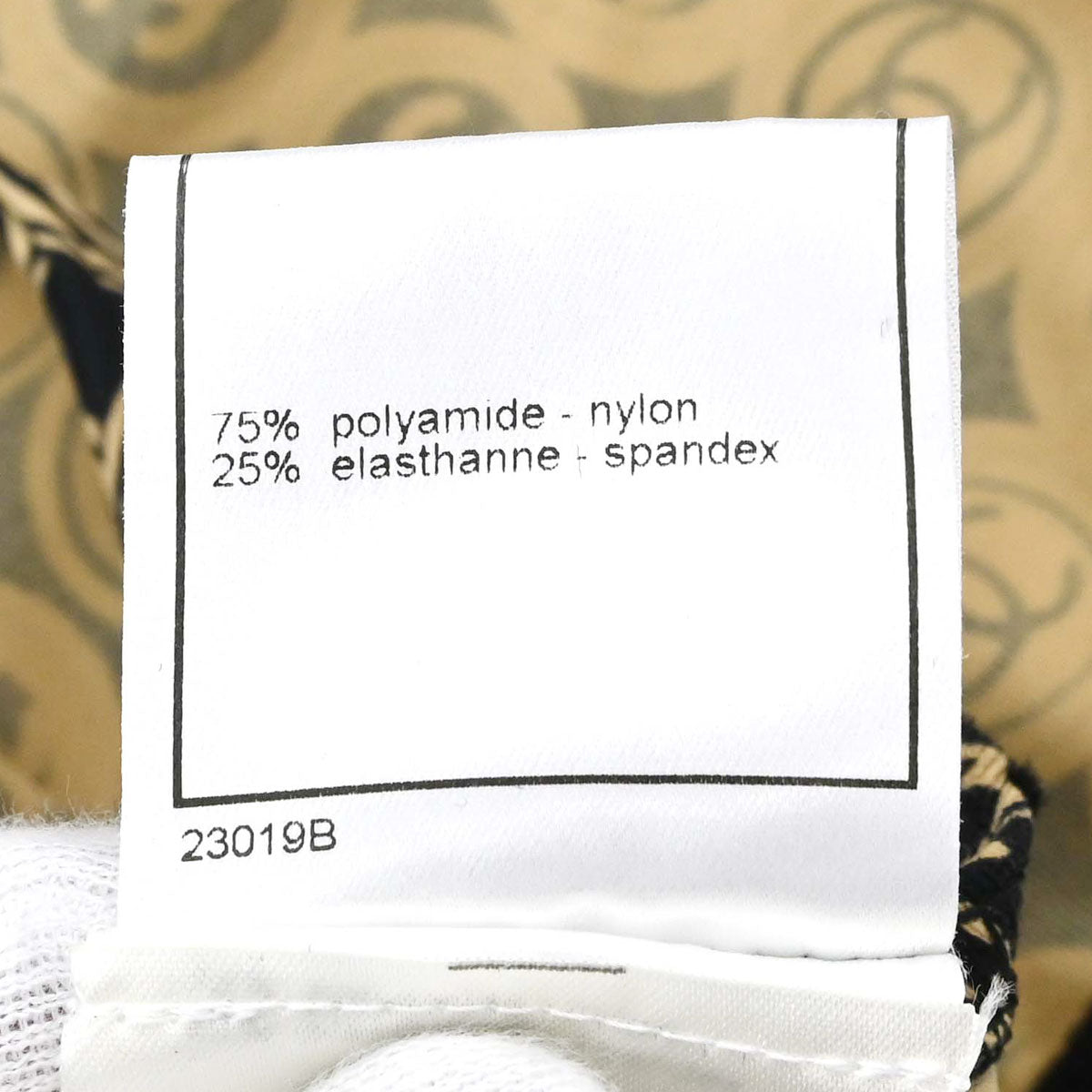 Chanel 2003 Swimwear Swimsuit Beige Black #40