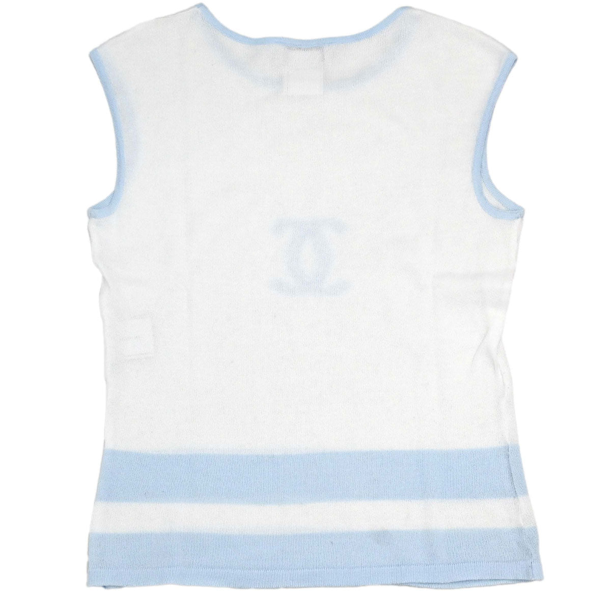 Chanel 2000 Sleeveless Tank Top White #38