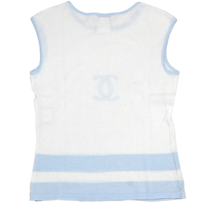 Chanel 2000 Sleeveless Tank Top White #38