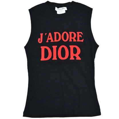 Christian Dior 2003 Sleeveless Logo Tank Top Black #38