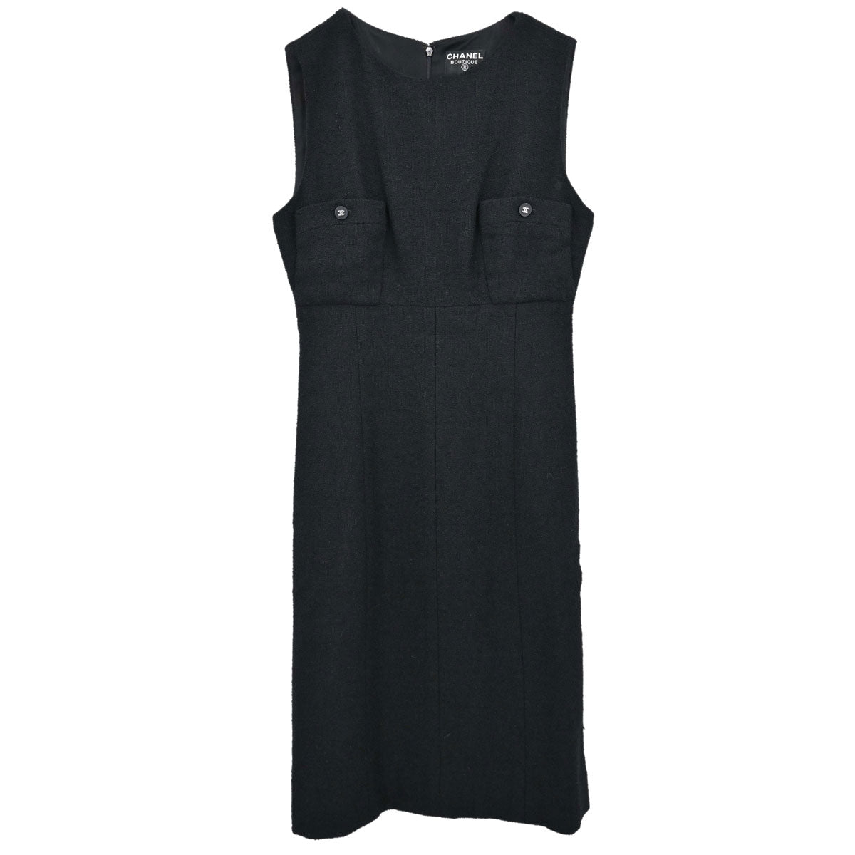 Chanel 1996 CC Logo Button Sleeveless Dress #40