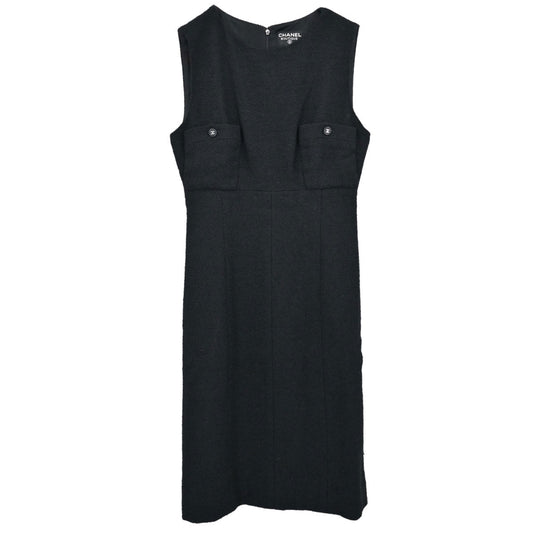 Chanel 1996 CC Logo Button Sleeveless Dress #40