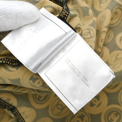 Chanel 2003 All-over Print Short Skirt Black Beige #36