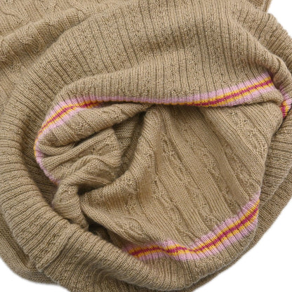 Christian Dior 2004 Sleeveless Vest Top Embroidery Beige #38