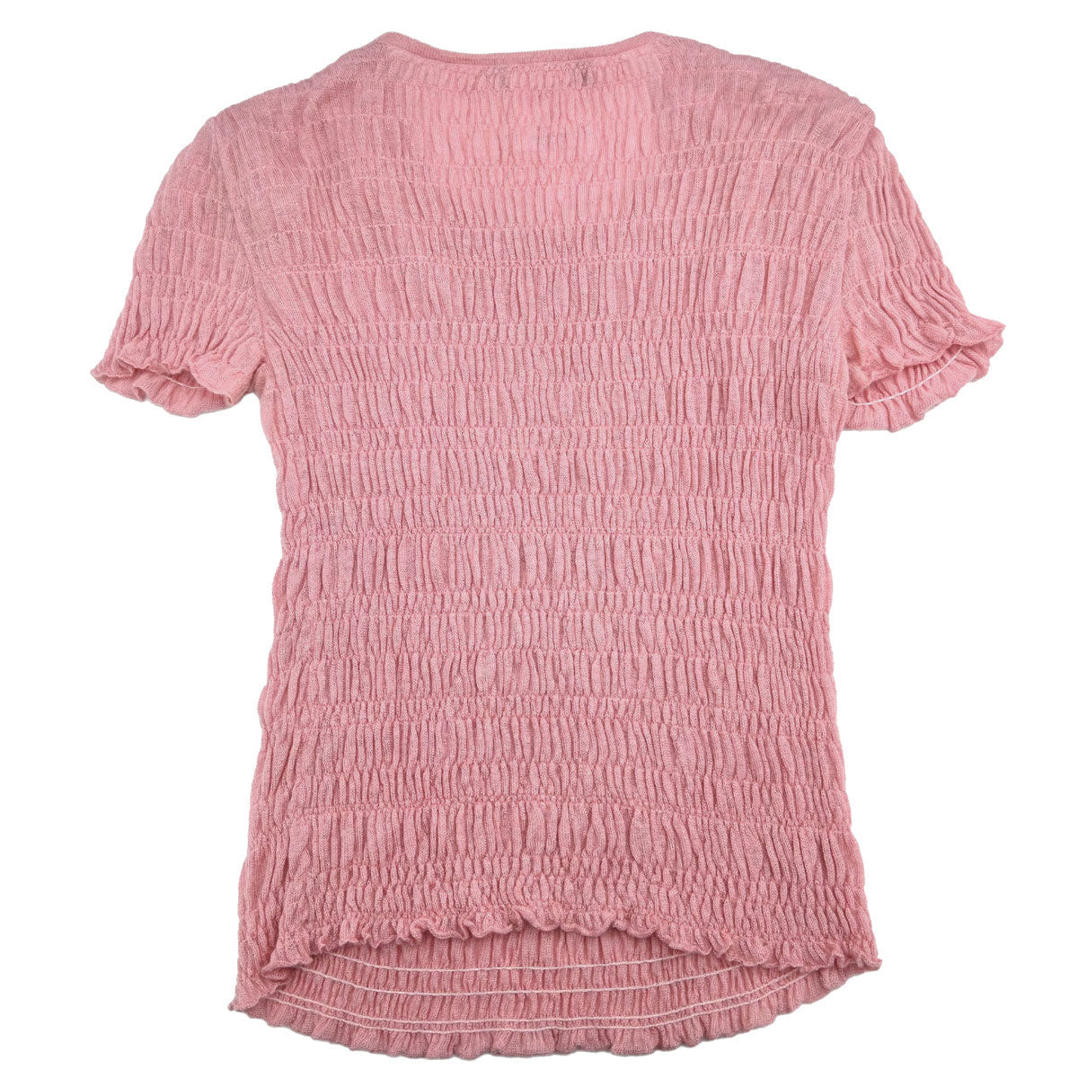 Christian Dior 2003 Short Sleeve Gathered Top Pink #36