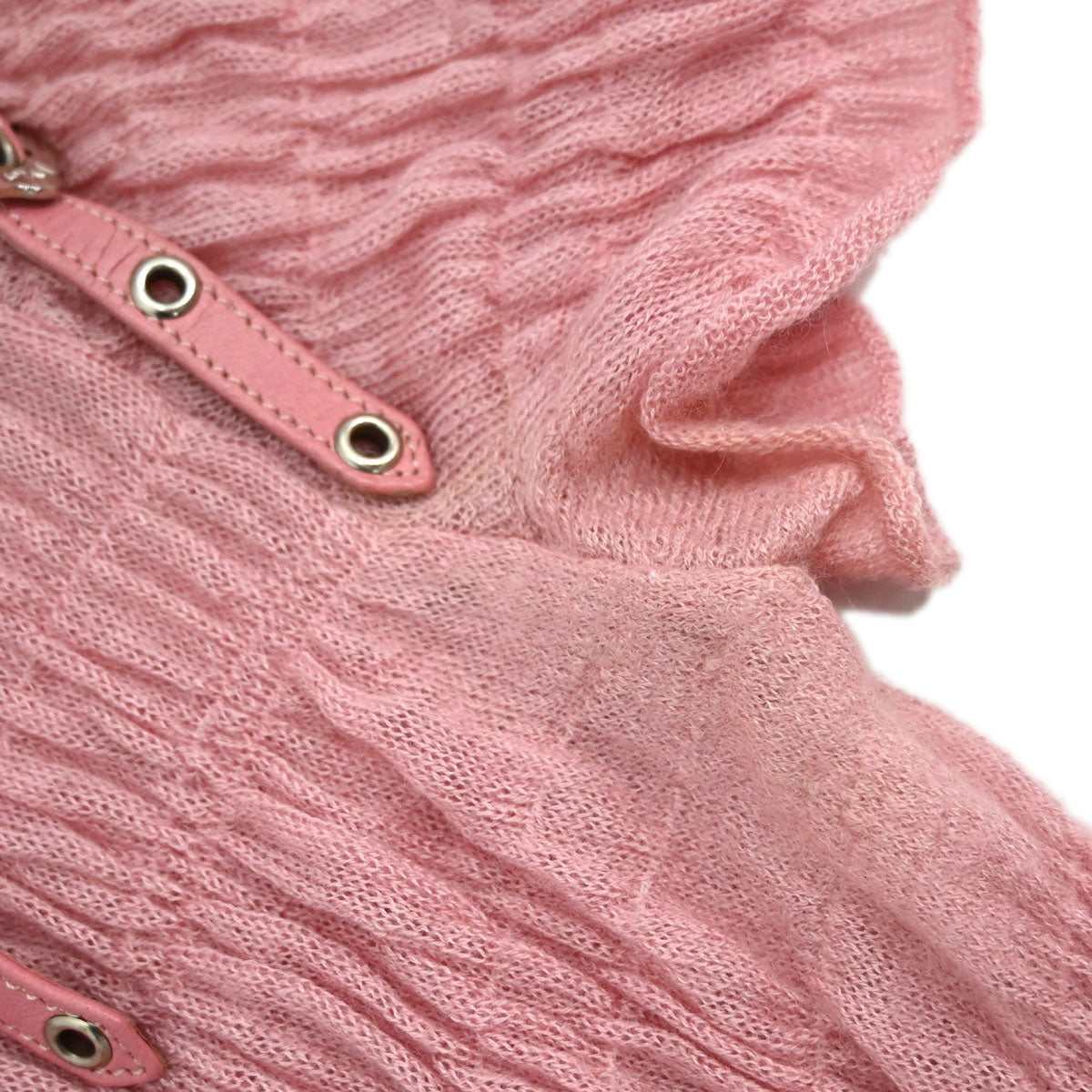 Christian Dior 2003 Short Sleeve Gathered Top Pink #36