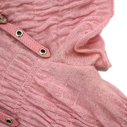 Christian Dior 2003 Short Sleeve Gathered Top Pink #36