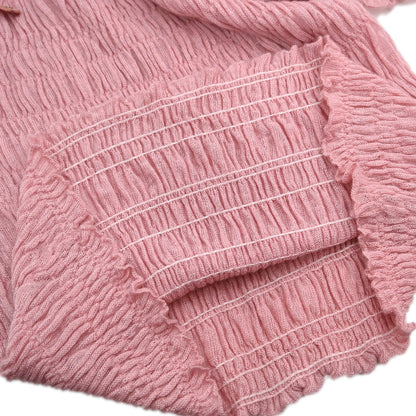 Christian Dior 2003 Short Sleeve Gathered Top Pink #36