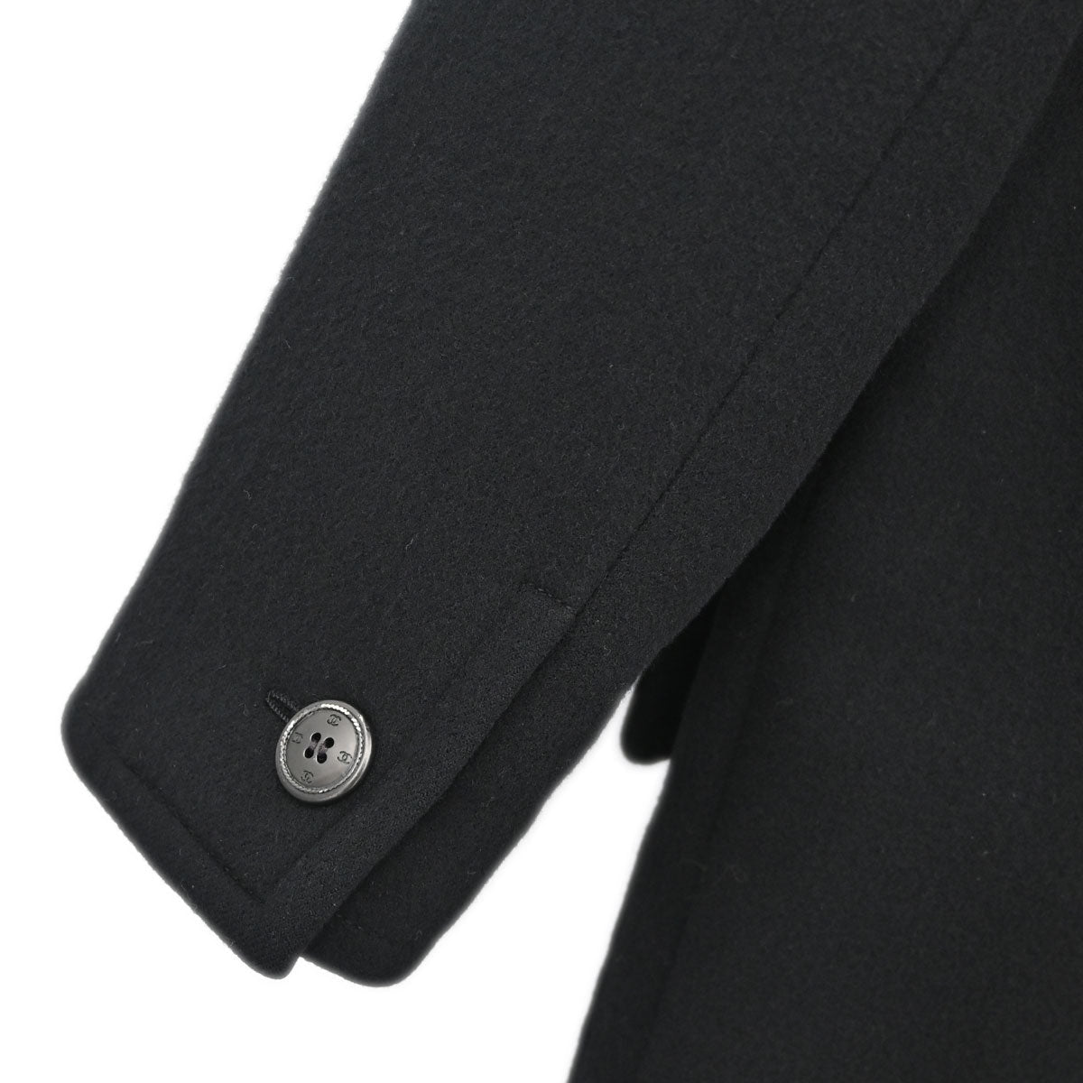 Chanel 1998 Long Coat Black #42
