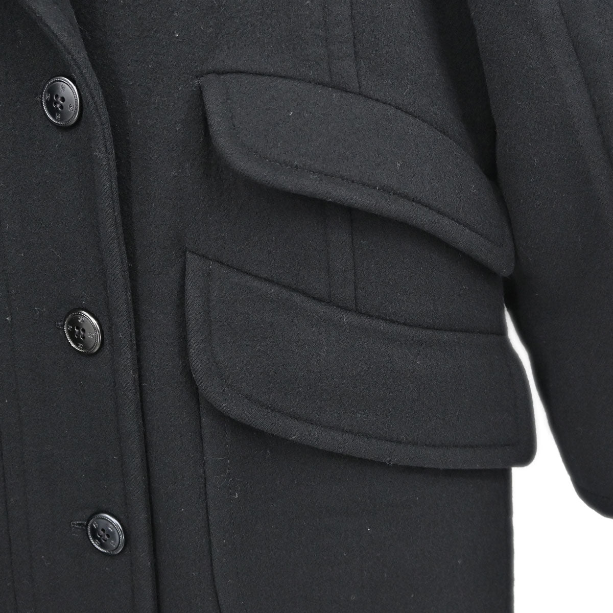 Chanel 1998 Long Coat Black #42