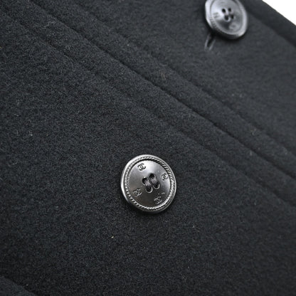 Chanel 1998 Long Coat Black #42