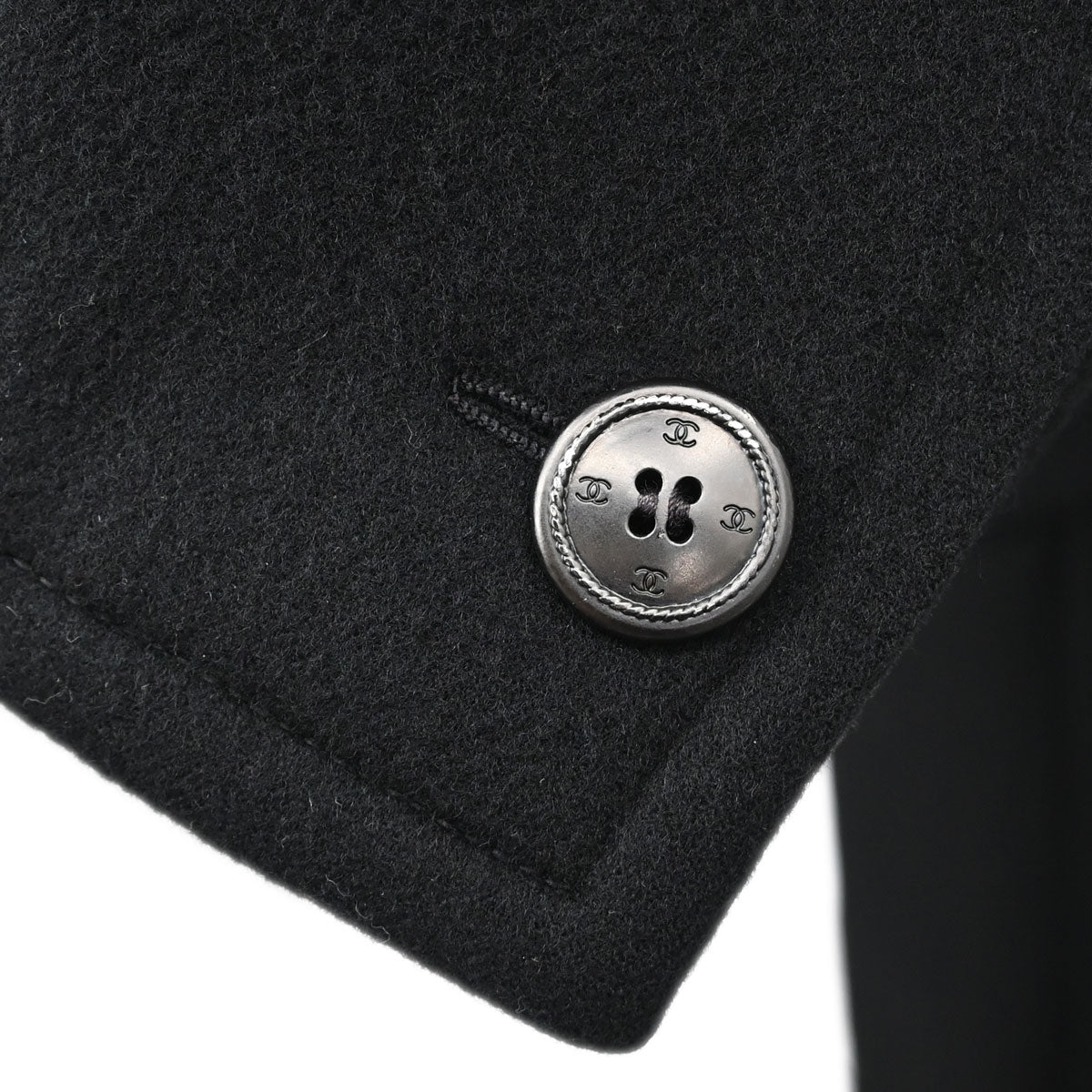Chanel 1998 Long Coat Black #42