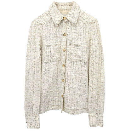 Chanel 2001 Tweed Jacket White #38