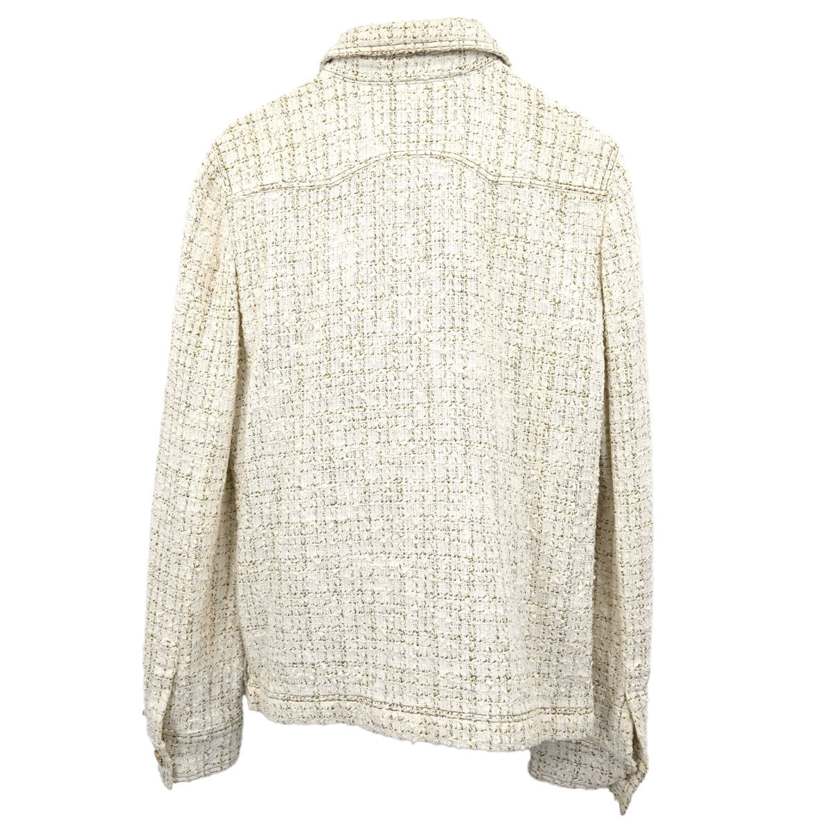 Chanel 2001 Tweed Jacket White #38