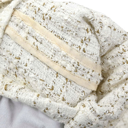 Chanel 2001 Tweed Jacket White #38