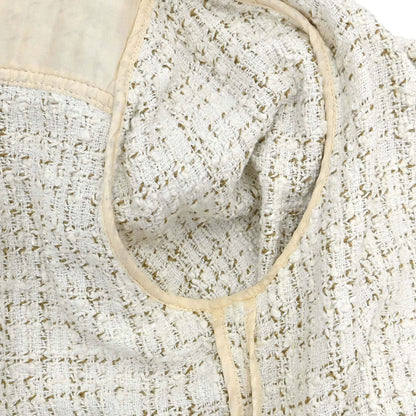 Chanel 2001 Tweed Jacket White #38