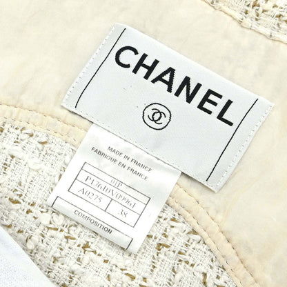 Chanel 2001 Tweed Jacket White #38
