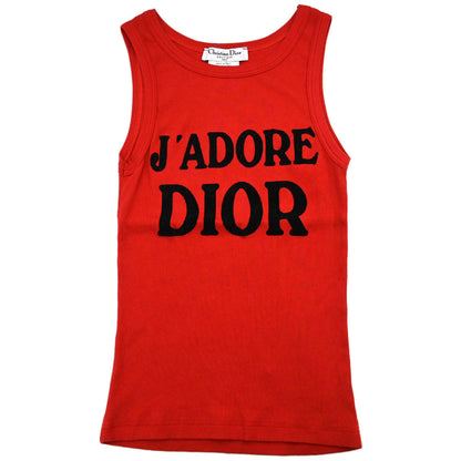 Christian Dior 2003 Logo Tank Top Red #36
