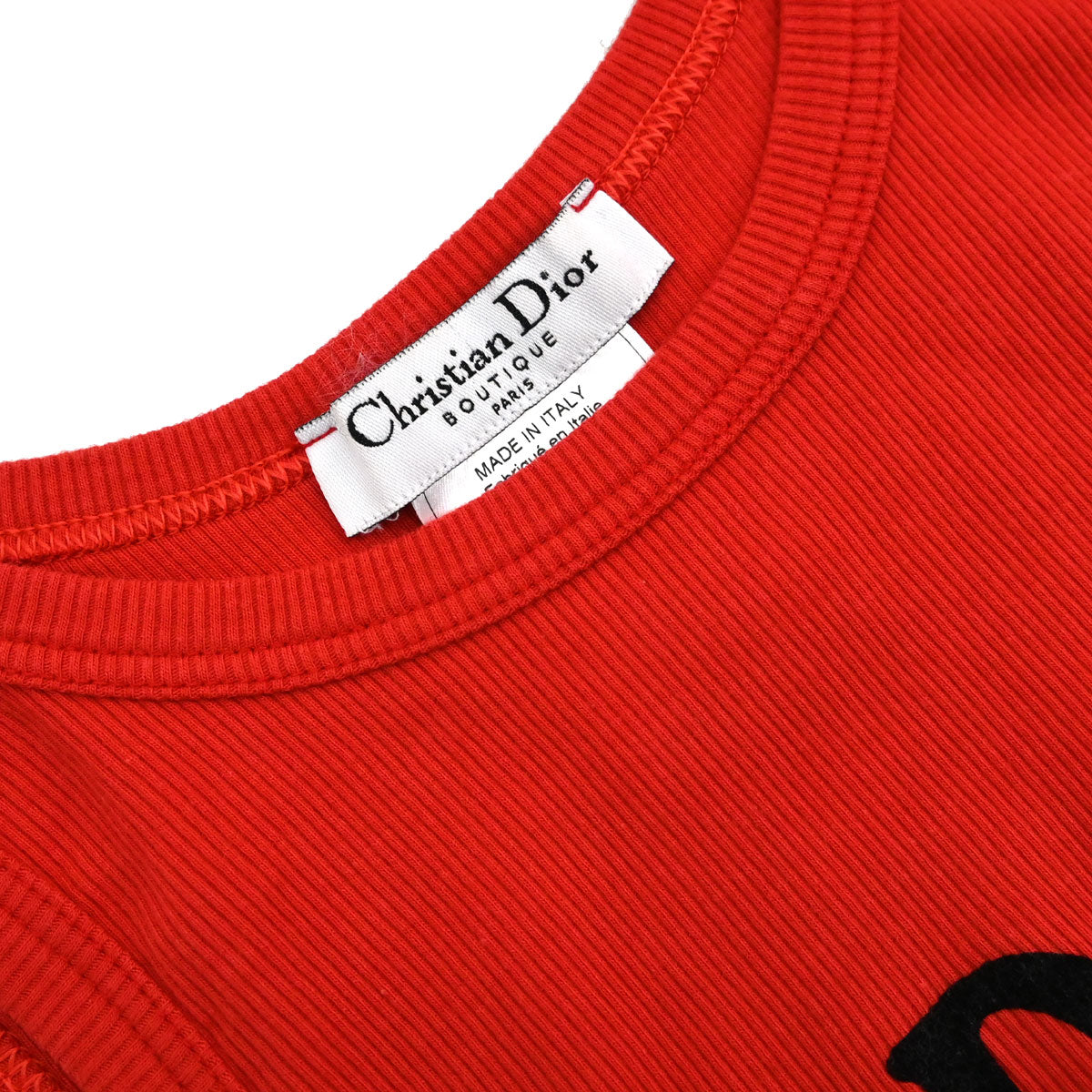 Christian Dior 2003 Logo Tank Top Red #36