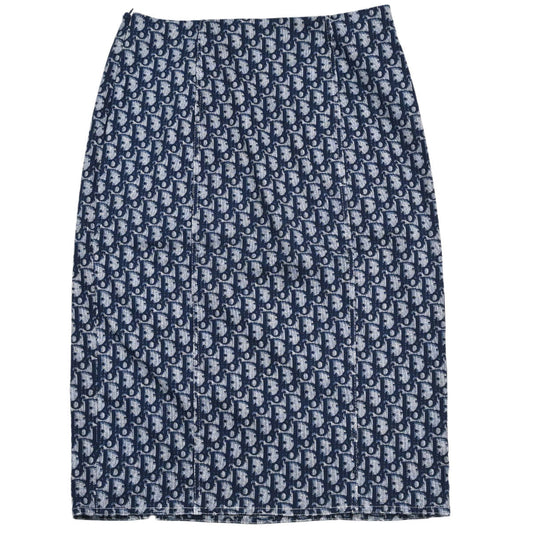 Christian Dior 2002 Skirt Trotter Navy #38