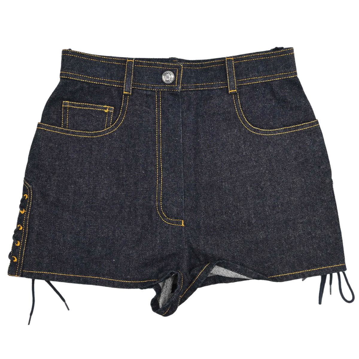 Chanel 1997 Short Pants Denim Navy #38
